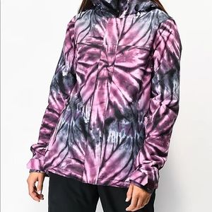 Volcom Bolt Insulated Purple Tie-Dye Jacket